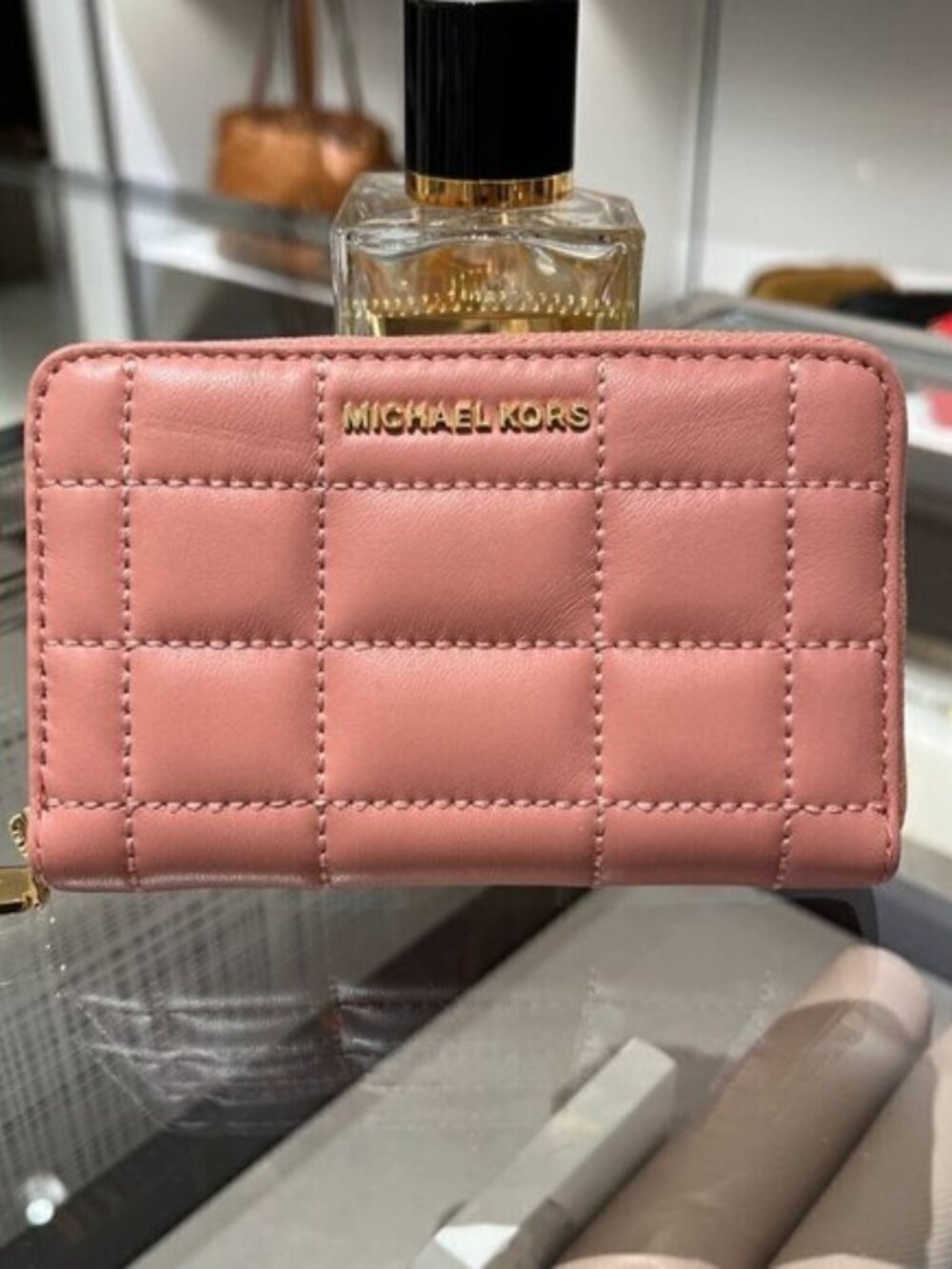 MICHAEL KORS Small Quilted Leather Wallet 32R4GJ6D5L